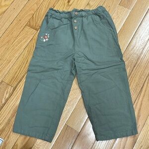 Oshkosh 4T stretch pants gray/green